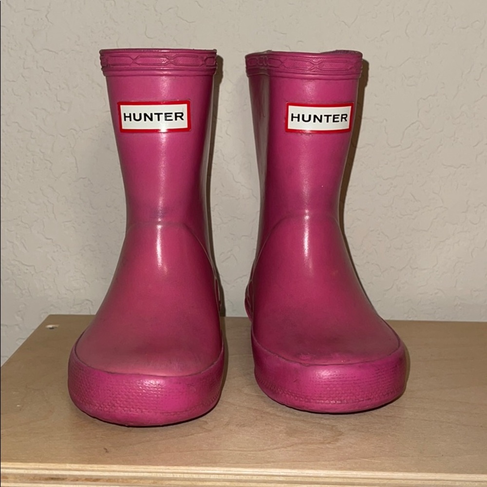 Pink Hunter boots